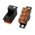 thumbnail image 2 of 5pcs DPDT 2 Position 6 Terminals Panel Mount Horizontal Slide Switch, 2 of 2