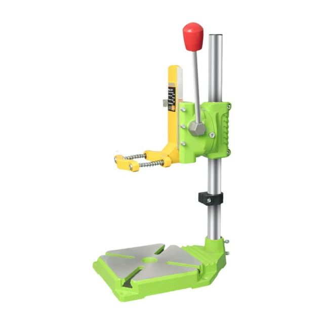 Colaxi Drill Press Stand Universal Adjustable Drill Hole Station Power Tool Accessory 45 Degree Rotating for Home Woodworking Garage