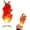 Red, variant on Floating Fireball Halloween Prop, 11.8 Inch Fake Flame Light with Colored Cloth, Hands-Free Illusion for Costume Haunted House(Red)