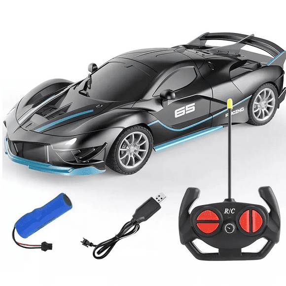 Carrito De Control Remoto Recargable Negro
