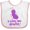White and Pink, variant on Inktastic I Love my Auntie Boys or Girls Baby Bib