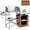 Brown, variant on WSSYzyzf Folding Grill Table with 26'' Tabletop and Detachable Windscreen, Aluminum Portable Camp Cook Station Carry Bag Quick Set-up, BBQ Camping Picnic Backyard Outdoor Camping Kitchen Table (Grey)