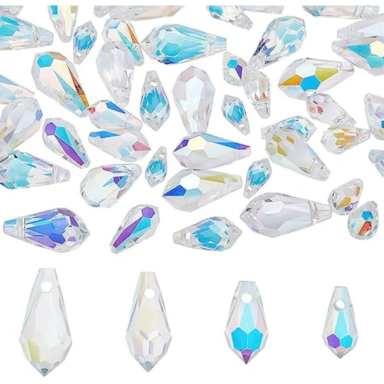 48 Pcs Teardrop Crystal Beads 4 Style Clear Crystal Grid Teardrops AB Top Drilled Faceted Teardrop Glass Beads Chandelier Dangle Pendant for DIY Jewelry Craft Making Suncatcher Home Decor - Walmart.com 48 Pcs Teardrop Crystal Beads 4 Style Clear Crystal Grid Teardrops AB Top Drilled Faceted Teardrop Glass Beads Chandelier Dangle Pendant for DIY Jewelry Craft Making Suncatcher Home Decor - Walmart.com