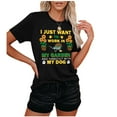 thumbnail image 5 of Women Summer Tops Gardening Shirt For Women Lover T Shirt Garden Graphic Tees Tops Gardener Blouse Tees Long Sleeves Womens Dressy Short Sleeve Womens round Neck T Shirts Blouses Summer Cool Black 2XL, 5 of 5