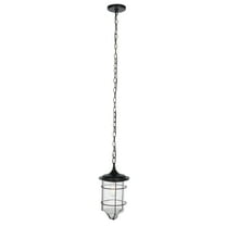 SAFAVIEH Rueda ST58,E26 Bronze Steel Pendant Light with Black Shade