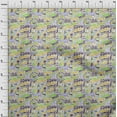 thumbnail image 4 of oneOone Silk Tabby Light Green Fabric Writing Text Diy Clothing Quilting Fabric Print Fabric By Yard 42 Inch Wide, 4 of 4
