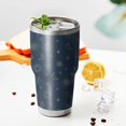 thumbnail image 3 of 30oz Dark Blue Star Moon Sun Pattern Tumblers Stainless Steel Tumbler with Lid and Straw,Vacuum Insulated Double Wall Travel Tumbler Cups Mug with Cleaning Brush for Coffee,Tea, 3 of 7