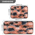 thumbnail image 3 of 2-Piece Kitchen Rugs Set Non-Slip Mats Carpet Floor for Kitchen, Bathroom (19.7"x27.6" & 19.7"x47.2") Coral and Black Tie-dye Pattern, 3 of 7