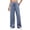 Blue, variant on Women's Wide Leg Drawstring Pants with Side Pockets Soft Knit Casual Trousers for Everyday Wear and Active Lifestyle（Blue， XXL）