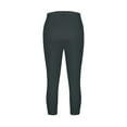 thumbnail image 2 of Besolor Womens Plus Size Capri Leggings Casual Elastic High Waist Stretchy Workout Yoga Cropped Pants Activewear, 2 of 8