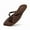 brown, variant on Flip Flops For Women Comfortable Round Toe Beach Sandals Vegan Leather Strap Slides Slip On Dressy Flats Sandals For Women