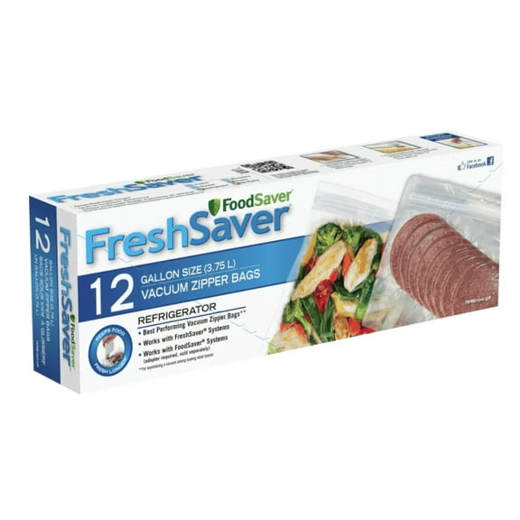 FoodSaver FreshSaver Gallon Size Zipper Vacuum Sealer Bags