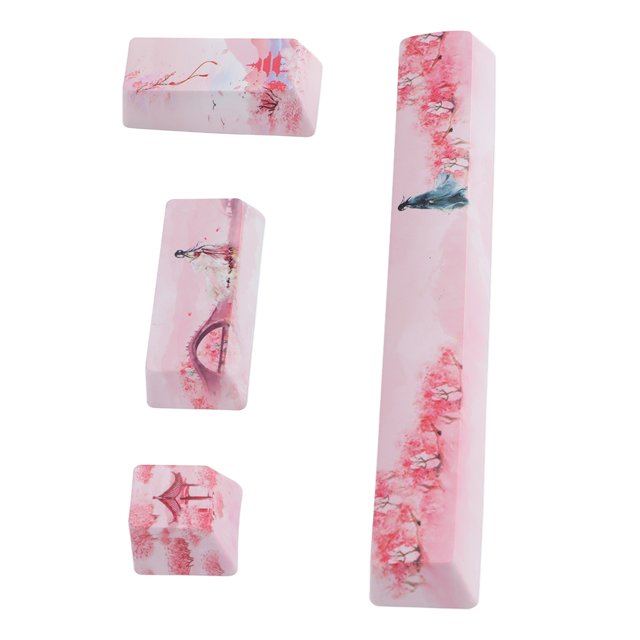 Keycap, Abrasion Resistance 5 Sided Dyed Glue Replacement Keycap For Mechanical Keyboard