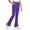 Dark Purple, variant on Girls Wide Leg Jeans Girl Yoga Flare Wide Leg Stretchy Pants for Causal with Pockets 4-10Y 11-16Y(Purple,15-16 Years)
