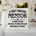 thumbnail image 4 of Zomyto 5x5 In a Truly Amazing Mentor Is Hard to Find Wooden Box Sign Desk Decor Thank You Mentor Wooden Block Plaque, 4 of 6