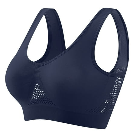 Xdegoge Clarence 5$ Clothing Woman Walmart Activewear Plus Size Sports Bras for Women High Support Seamless Bra Push Up Wireless Bras Breathable Athletic Running Bras Stretch Underwear Yoga Bras