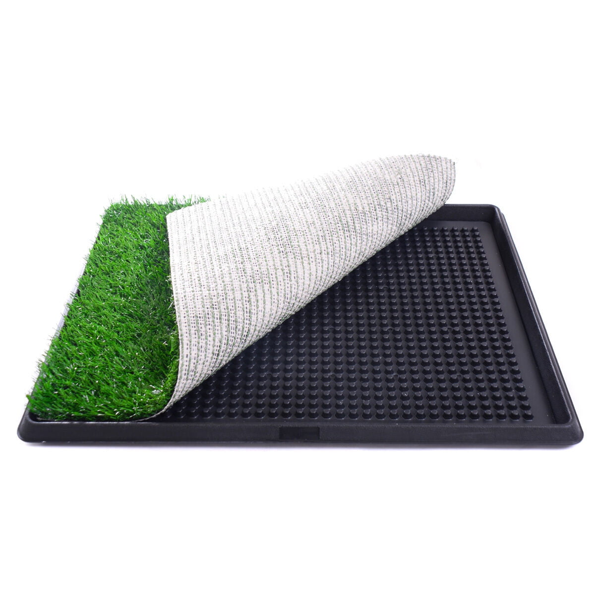 Veryke Artificial Grass, Dog Potty Grass, Puppy Potty Trainer, Fake Grass Turf for Dogs Potty Training Area Patio Lawn Decoration, 25"x20" Veryke Artificial Grass, Dog Potty Grass, Puppy Potty Trainer, Fake Grass Turf for Dogs Potty Training Area Patio Lawn Decoration, 25"x20"