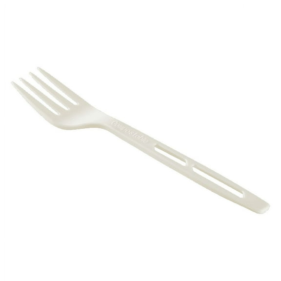 Karat Earth CPLA Compostable Fork,Heavy Weight (Wrapped) - 750 ct