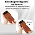 thumbnail image 5 of Phone Case for Samsung Galaxy Z Flip 3 5G 2021 Cover With Hinge Protection Ring Holder Stand Slim Shockproof Shell PU Leather Protective Cell Accessories ZFlip3 Z3 Flip3 3Z Flip3case Women Girls Brown, 5 of 7