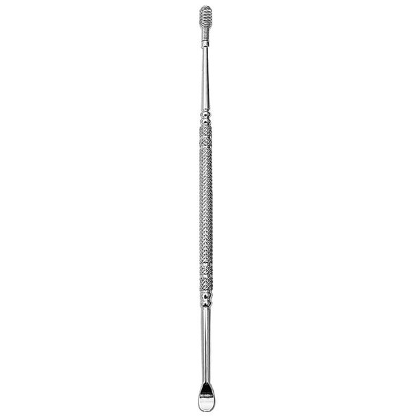 Herramientas de excavación de cera para los oídos, cureta de acero inoxidable en espiral de oro rosa, cuchara para el cuidado de la oreja, limpiador de Toolear, 1 ud.