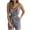 Gray, variant on TIHLMK Womens Rompers Womens Fashion Leaf And Stripe Printed Sling Short Jumpsuit With Belt And Pocket Gift for Women