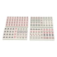 thumbnail image 1 of Small Mahjong Toy, Chinese Clear Pattern Small Traditional Mahjong With Storage Bag For Dormitory ,Blue,Green,Ivory, 1 of 8