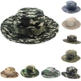 thumbnail image 3 of Baohd Chapeau Rond de Pêcheur Vert Armée pour Hommes et Femmes, Extérieur, protection Solaire, Pare-Soleil, 1 Ensemble, 3 of 6