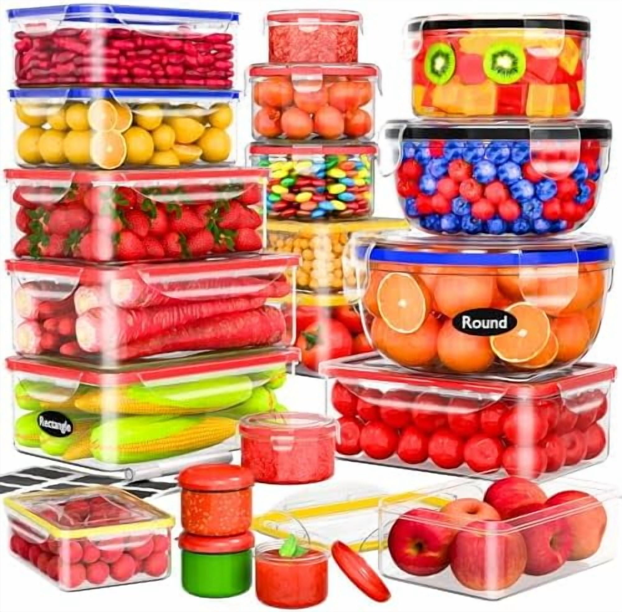 Ulalaza Lunch Box Pieghevole In Silicone (Set 4) - BPA Free, Microonde E Lavastoviglie, Con Posate - 2
