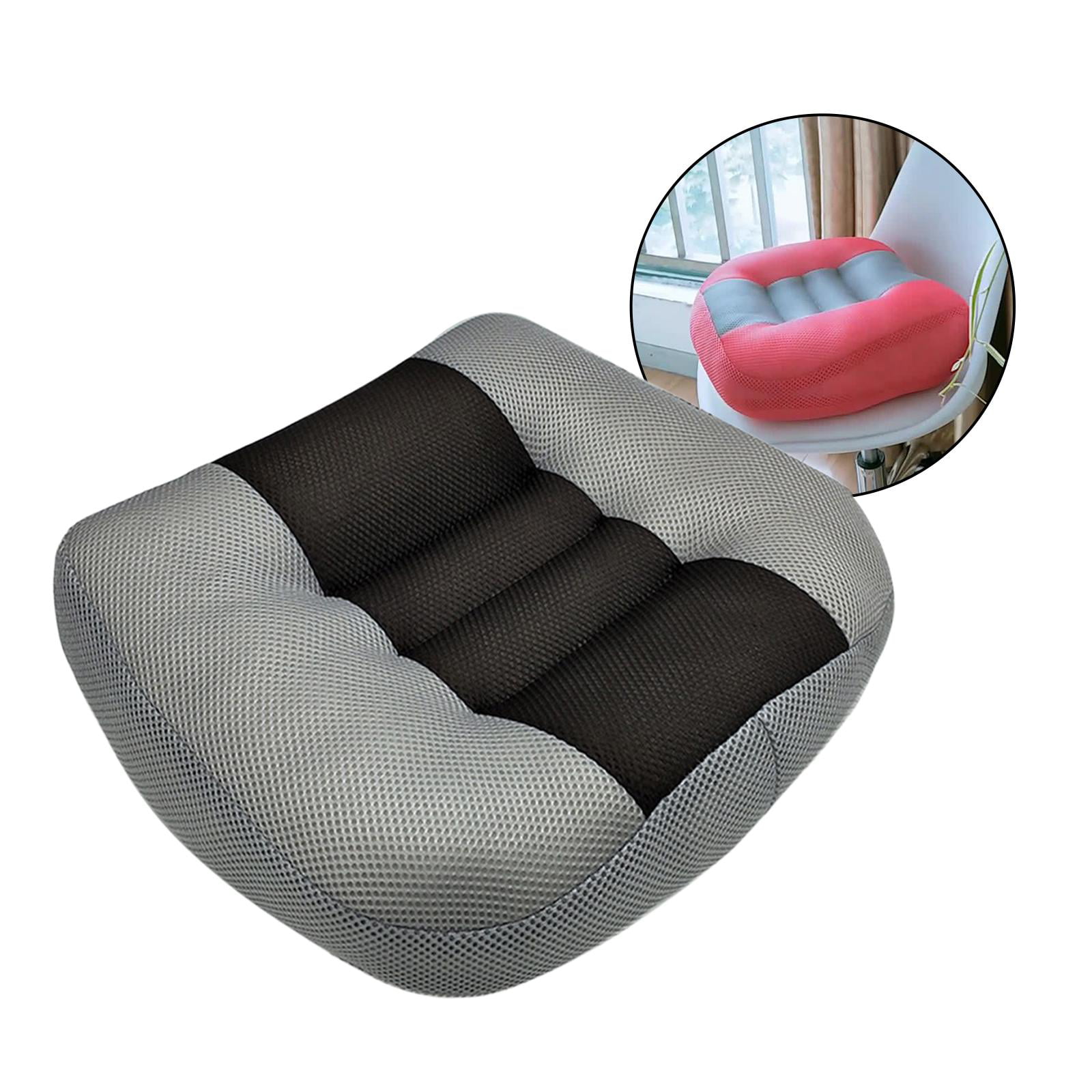 TMXK Car Booster Seat Cushion Posture Portable Breathable Mesh/Plush,  Effectively Increase The Field of View by 10cm/ 4in, Ideal for Office,  Home