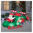 thumbnail image 2 of Animated Christmas Inflatable Santa in Helicopter, 4.5 ft Tall, Multi, 2 of 4