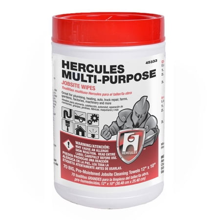 Oatey 45333T Hercules For Hands - Pre-Moistened Towels