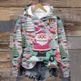 thumbnail image 2 of Suéter navideño feo Bouanq para mujer, tejido con estampado de muñecos de nieve en 3D, suéter navideño feo, sudadera con árbol de Navidad, blusa informal de manga larga para vacaciones navideñas, 2 of 3