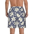 thumbnail image 3 of Naloa Lilies Flowers Men's Beach Shorts, Surfing shorts, Swim trunks, Quick Dry Swim Trunks for Surfing Beach Fun - Small, 3 of 9