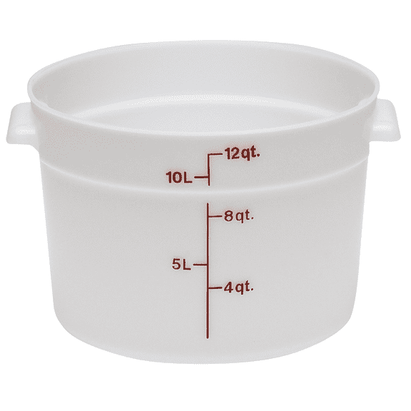 Cambro RFS12148 White Round Container 12 Qt