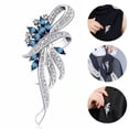 thumbnail image 2 of Broche Broche de cristal de moda Broches elegantes Esterela Pin Broches de diamantes de imitación Joyería de boda, 2 of 4