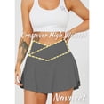 thumbnail image 6 of Women Pleated Tennis Skirt with Pockets Shorts Crossover High Waisted Athletic Golf Skorts Workout Sports Skirt, 6 of 6