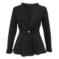 thumbnail image 5 of successthop Fall Jackets for Women Long Sleeve Jacket Open Front Coat Plus Size A Line Flare Hem Winter Casual Outwear, 5 of 5