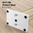 thumbnail image 4 of KES Gold Free Standing Towel Rack with Marble Base, 37" H (Equal Height) Bathroom Standing Towel Racks Stand Fits Large Bath Towel, 18/8 Stainless Steel Brushed Brass, 4 of 10