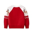thumbnail image 2 of SYNPOS Toddler Little Kid Girl Boy Cute Elk Christmas Sweater Pullover Tops, 2 of 6