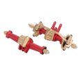 thumbnail image 2 of Juego de eje trasero delantero RC Aleación de aluminio y latón Ejes de coche RC ligeros de alta precisión Reemplazo para coche Traxxas TRX4M 1/18 RC Rojo, 2 of 10