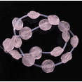 thumbnail image 2 of Rose Quartz Carved 16 Roses Flower Bead Strand 110175, 2 of 3