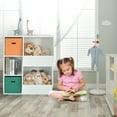 thumbnail image 4 of Costway Kids Toy Storage Cubby Bin Floor Cabinet Shelf Organizer w/2 Baskets White, 4 of 9