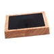 thumbnail image 2 of Bandeja de madera de terciopelo para guardar joyas, organizador, bandejas de exhibición cuadradas Negro, 2 of 9