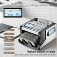 Aneken Money Counter Machinewith Value Count, Dollar, Euro UV/MG/IR/DD ...