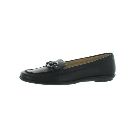Ladies Black Leather Loafers