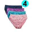 thumbnail image 2 of Women's Panties Silky Sexy Satin Bikini Small to Plus Sizes Multi-Pack, 2 of 12