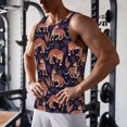 thumbnail image 5 of Honeii Leopard Print Pattern Men's Workout Tank Top Casual Sleeveless Gym Muscle Shirts Bodybuilding Tee-3X-Large, 5 of 7