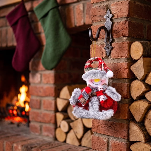 OAVQHLG3B Christmas Tree Ornaments, Christmas Tree Plush Hanging Ornaments Decorations Santa Snowman Elk Ornaments for Room Window Pendant Holiday Party Decor