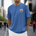 thumbnail image 3 of Black T Shirts for Men 5xl Casual Slim Fit Round Neck Streetwear Tee Tops Short Sleeve Athletic Workout Shirts Cooling Running Shirt, 3 of 5