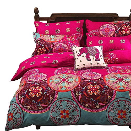 Vaulia Lightweight Microfiber Duvet Cover Set Bohemia Exotic